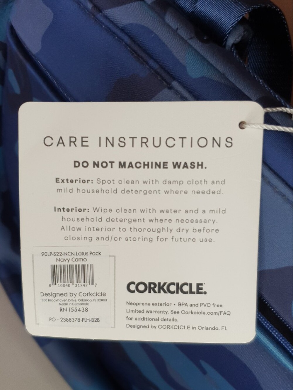 Corkcicle Lotus Backpack Cooler NWT + Free Gift - Picture 15 of 15